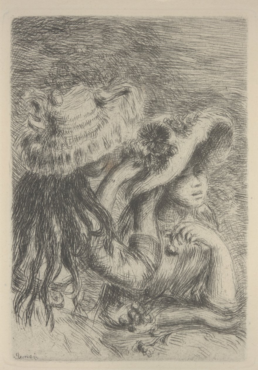 Ordna hatten av Pierre Auguste Renoir