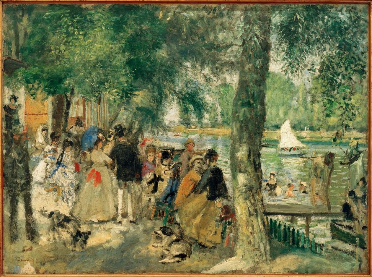 Bad i Seine / La Grenouillère av Pierre Auguste Renoir
