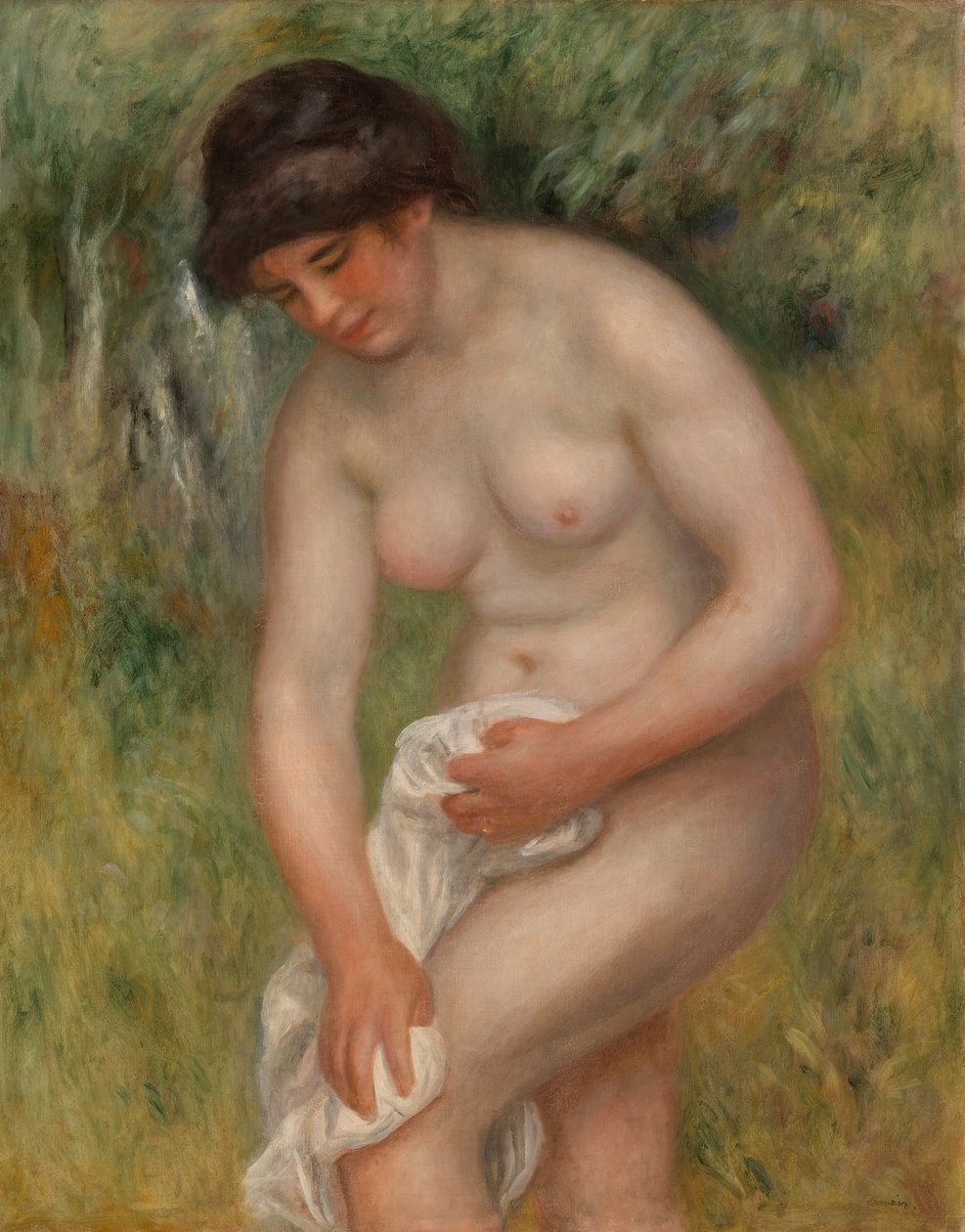 Badaren torkar sig själv (Baigneuse s