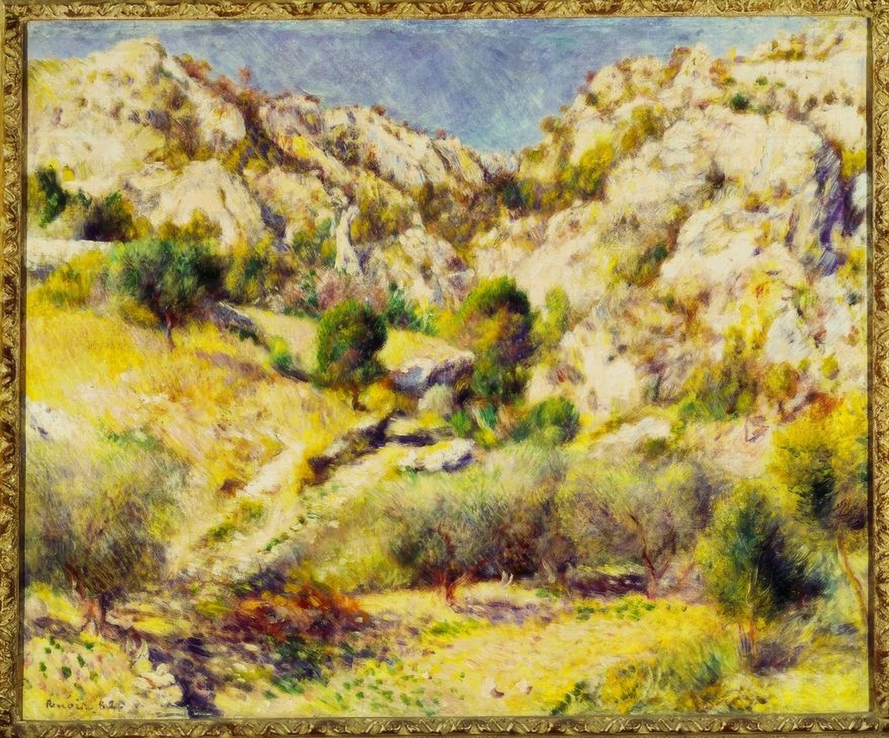 Berge am Estaque av Pierre Auguste Renoir