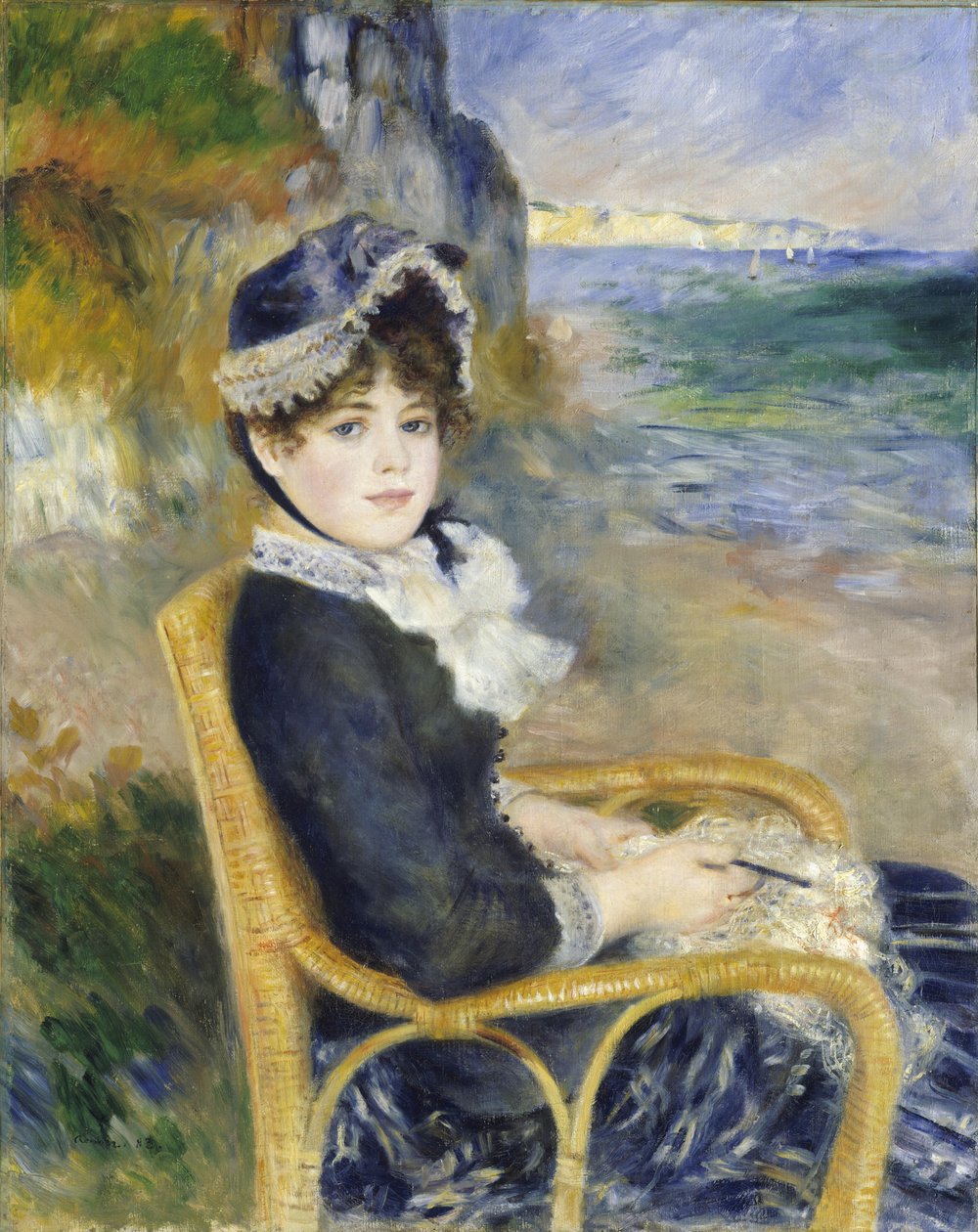 Vid havet, 1883 av Pierre Auguste Renoir