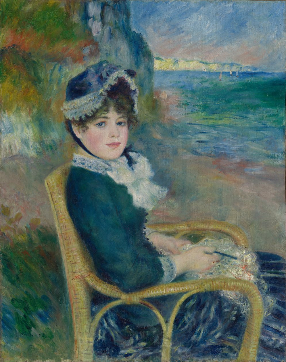 Vid havet, 1883. av Pierre Auguste Renoir