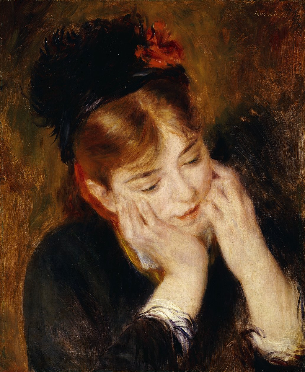 Kontemplation, 1877 av Pierre Auguste Renoir