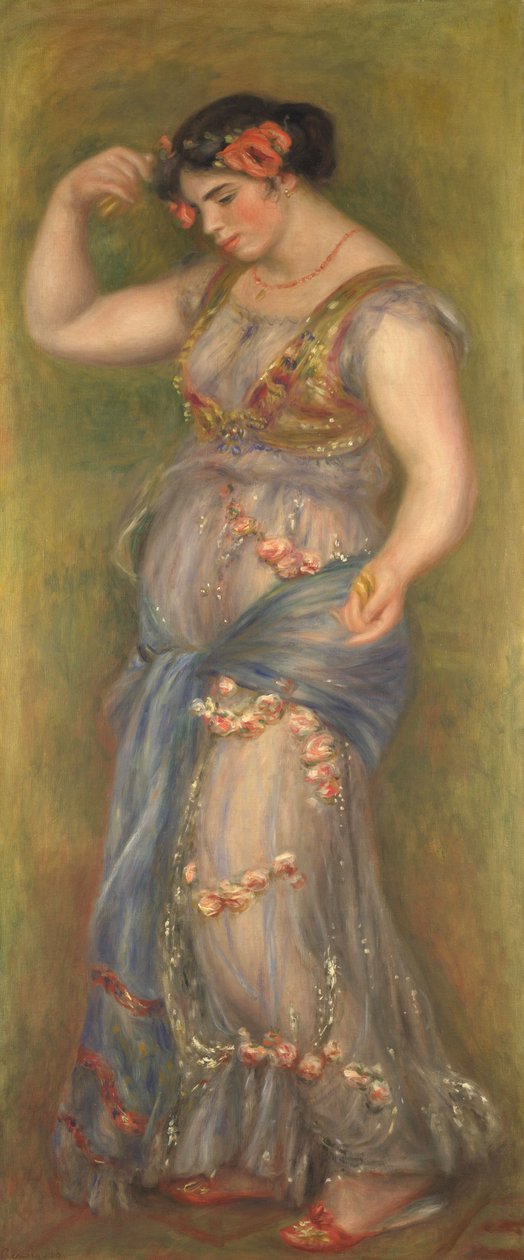Dansande flicka med kastanjetter av Pierre Auguste Renoir