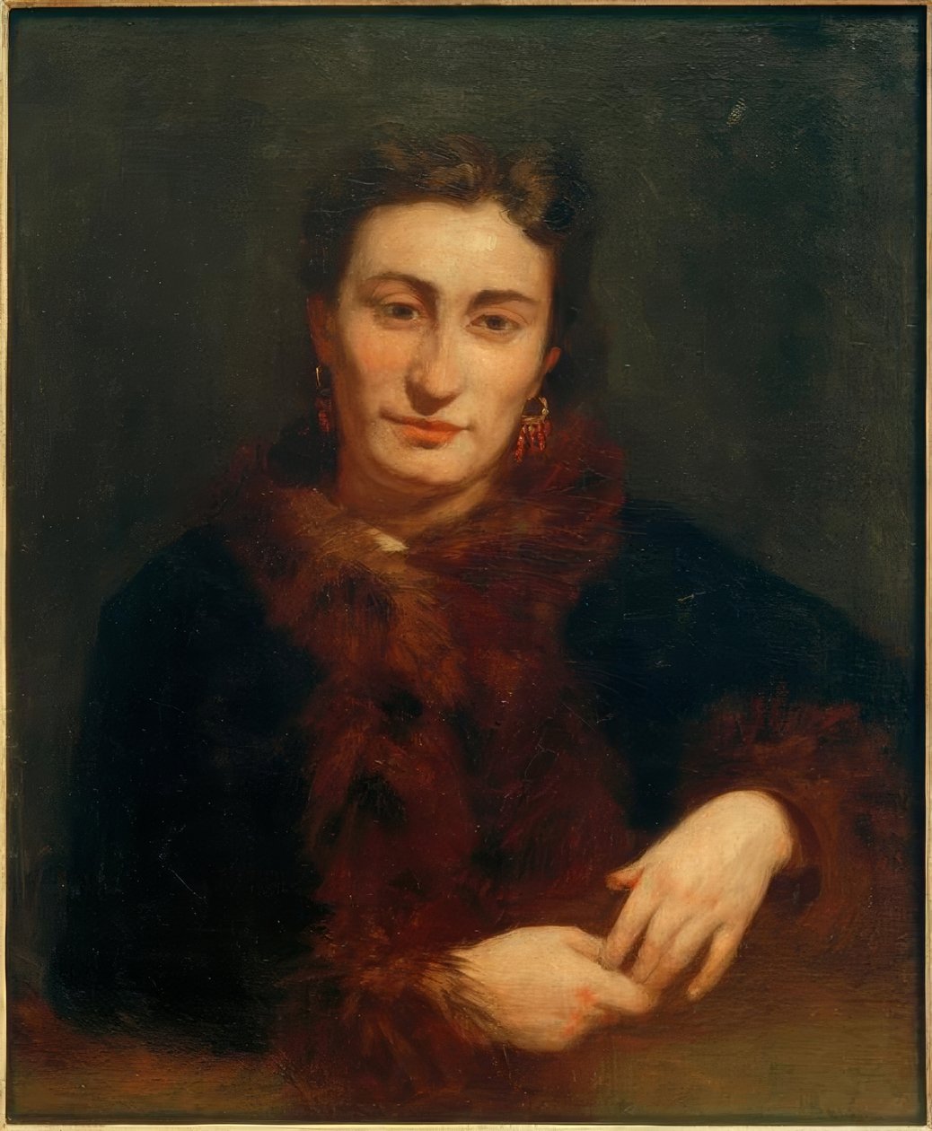 Damen i pälsen av Pierre Auguste Renoir