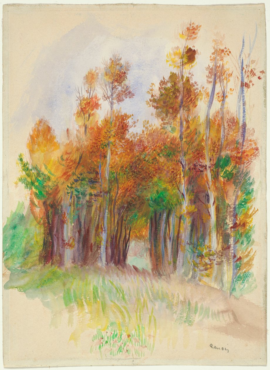 Grove av träd av Pierre Auguste Renoir