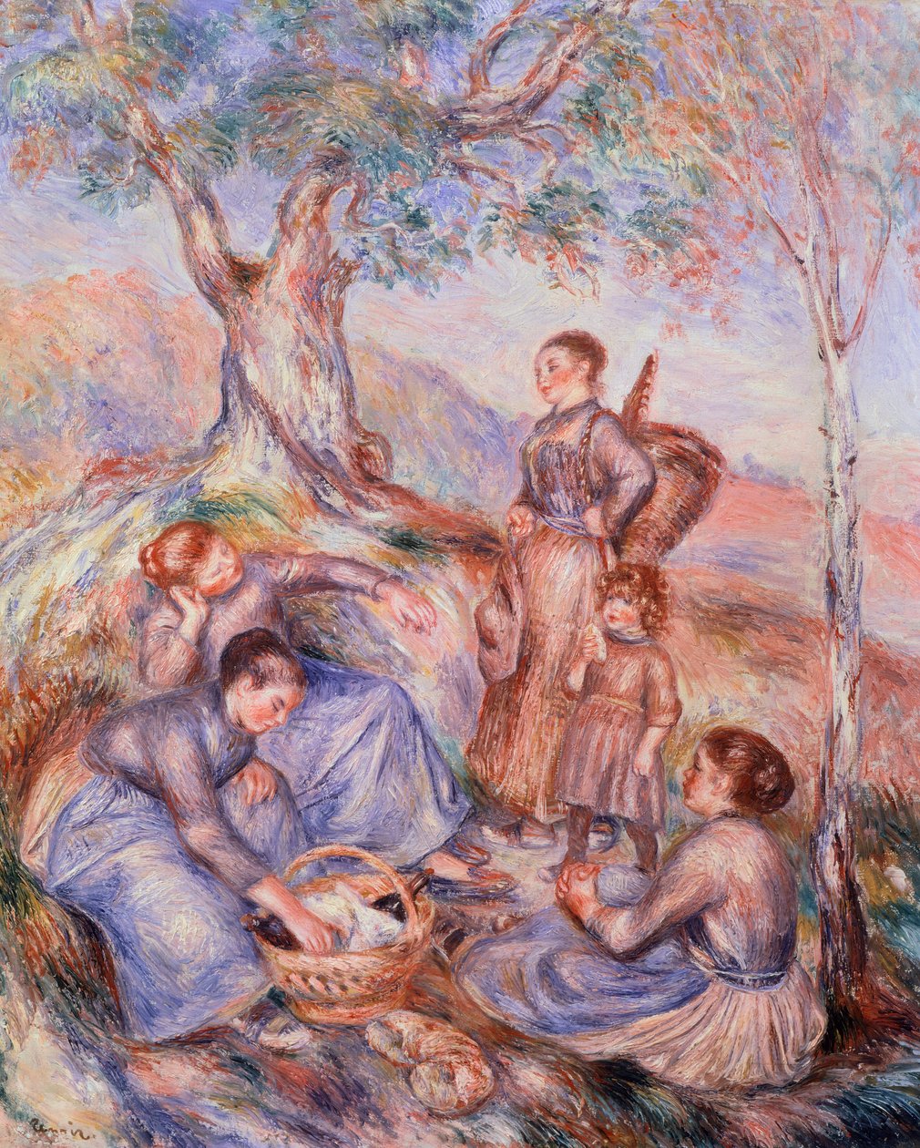 Harvesters breakfast av Pierre-Auguste Renoir (1841-1919) av Pierre Auguste Renoir