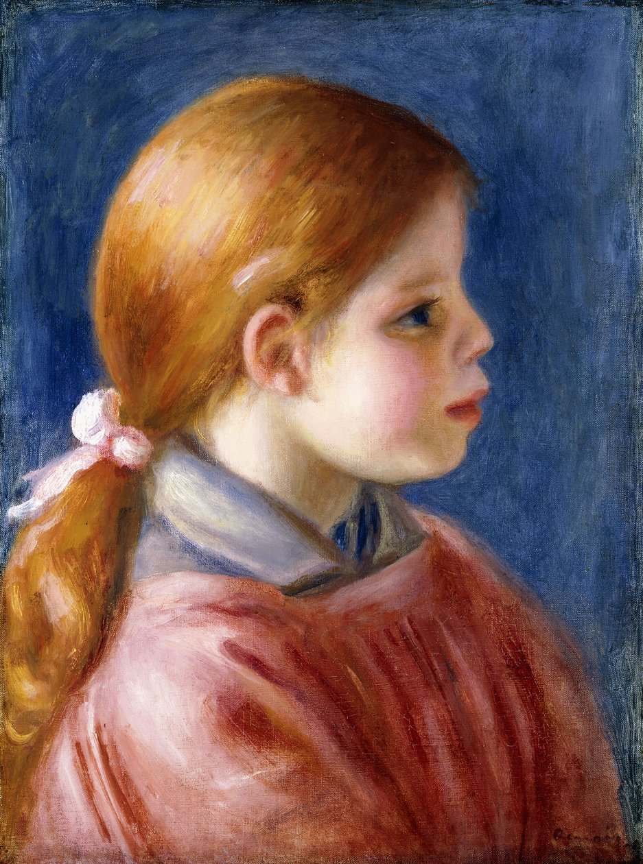 Chef för en ung flicka, 1888 av Pierre Auguste Renoir