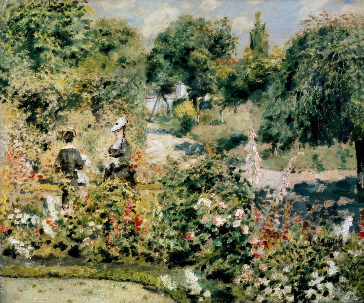 Trädgård vid Fontenay av Pierre Auguste Renoir