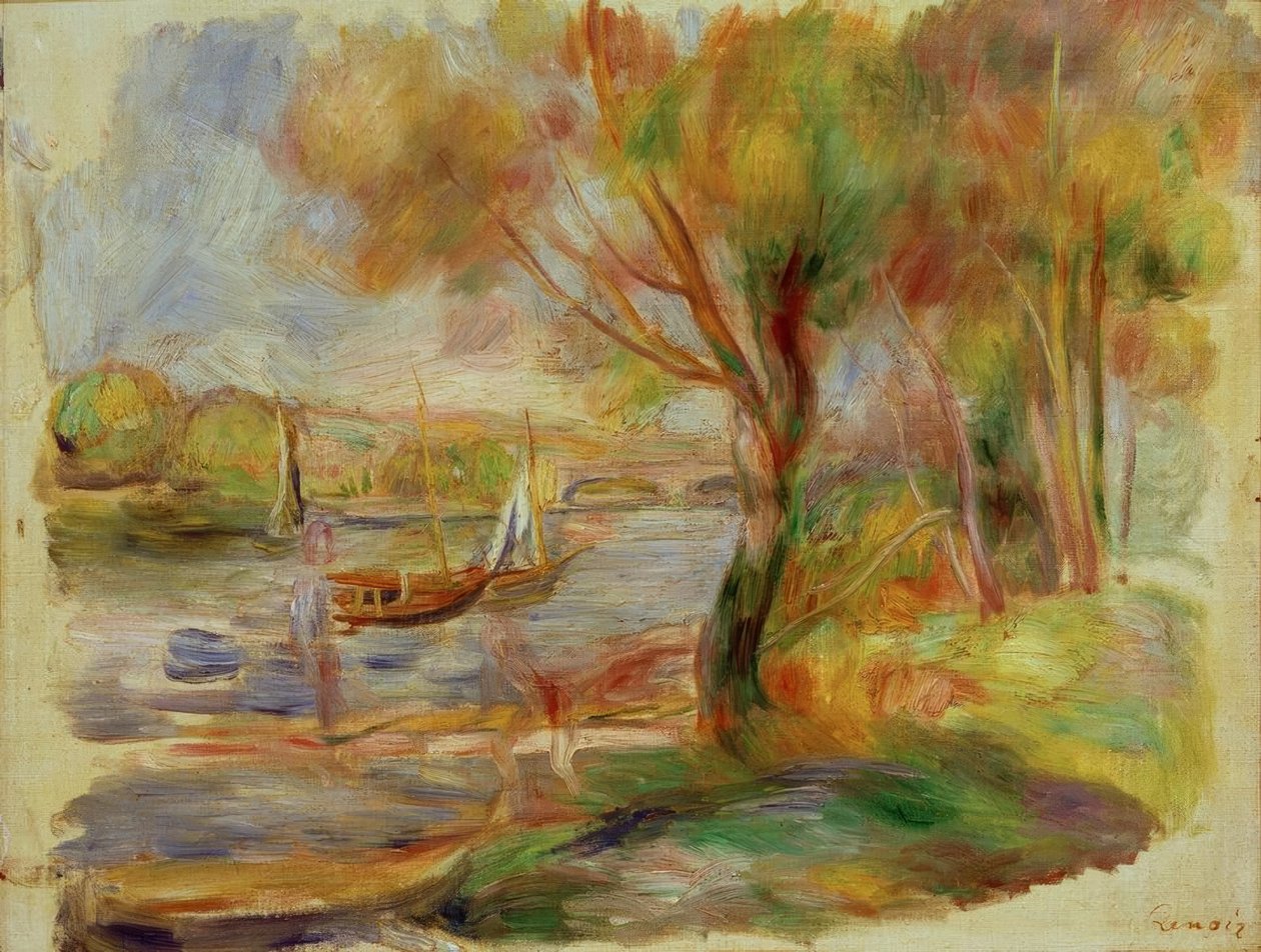 Seine vid Argenteuil av Pierre Auguste Renoir
