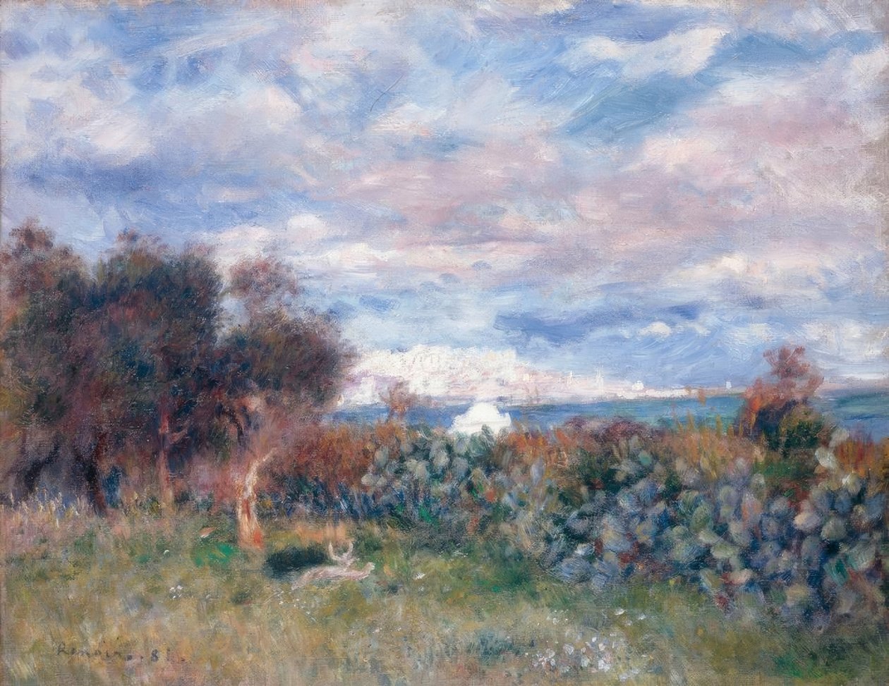 Algerbukten av Pierre Auguste Renoir