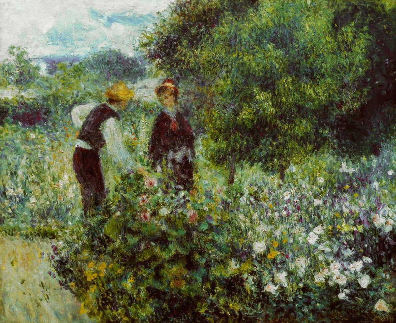 Samla blommor av Pierre Auguste Renoir