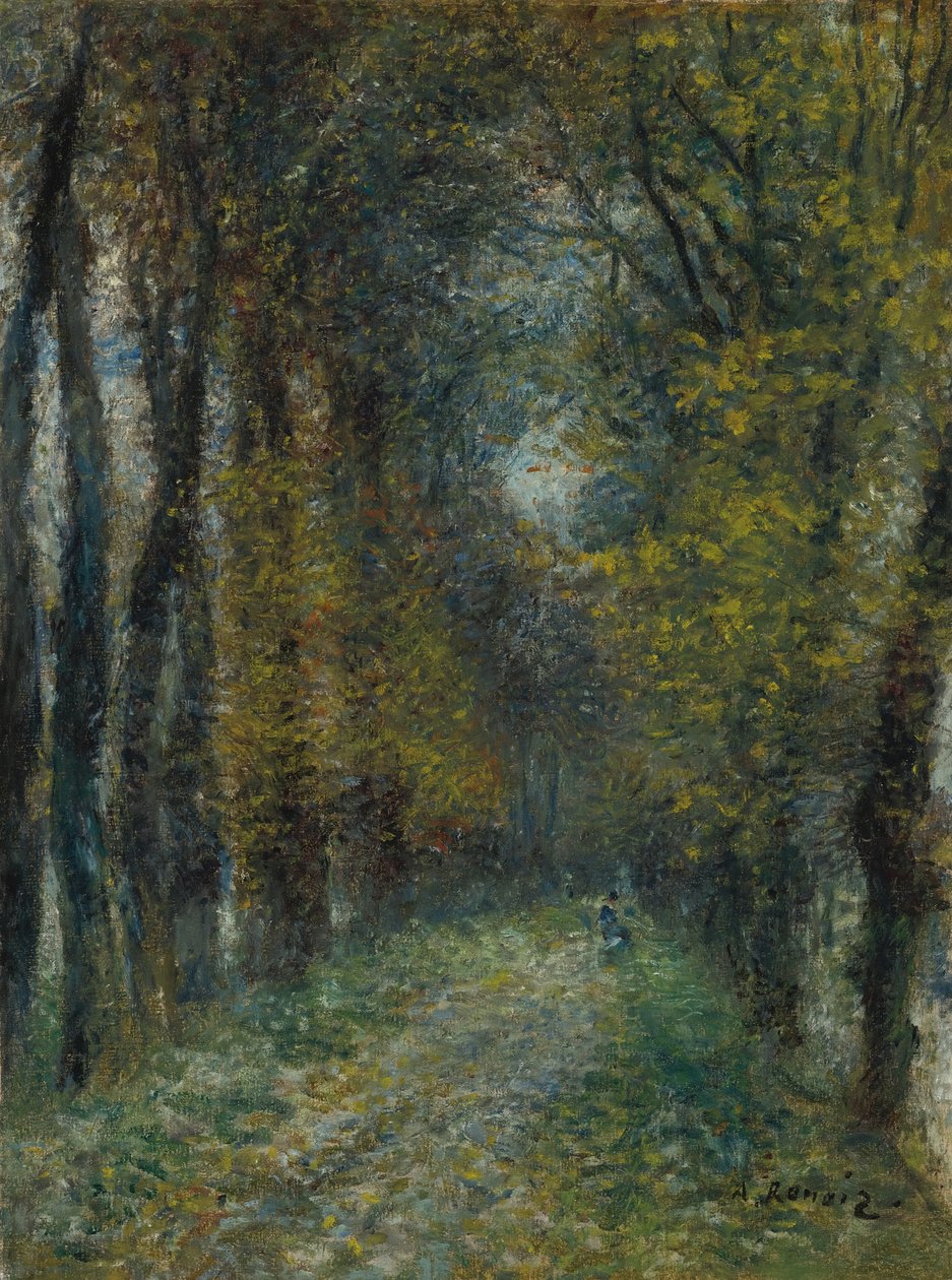Täckt gångväg, 1872 av Pierre Auguste Renoir