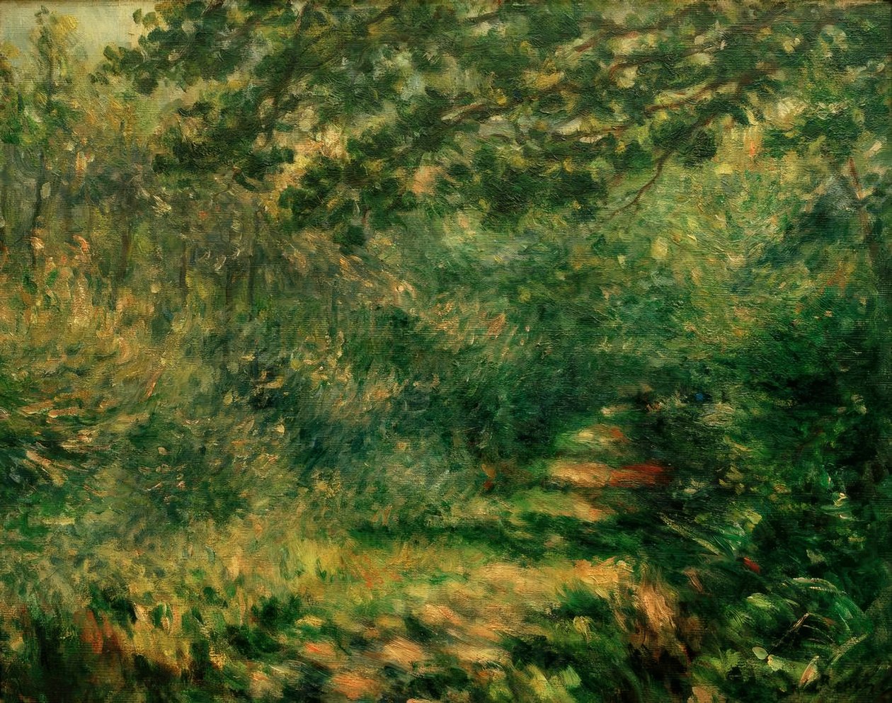 Gränden i skogen av Pierre Auguste Renoir