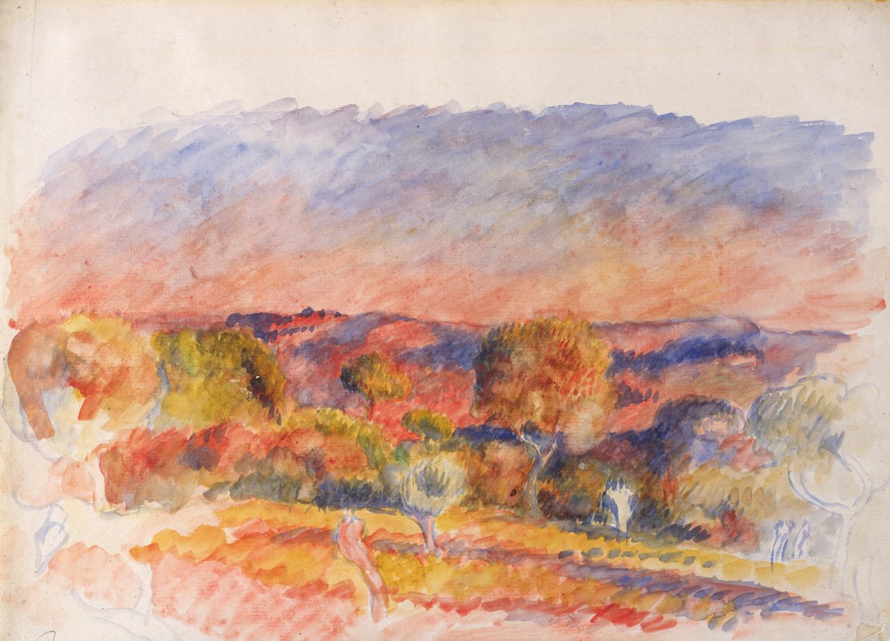 Landskap, 1889. av Pierre Auguste Renoir