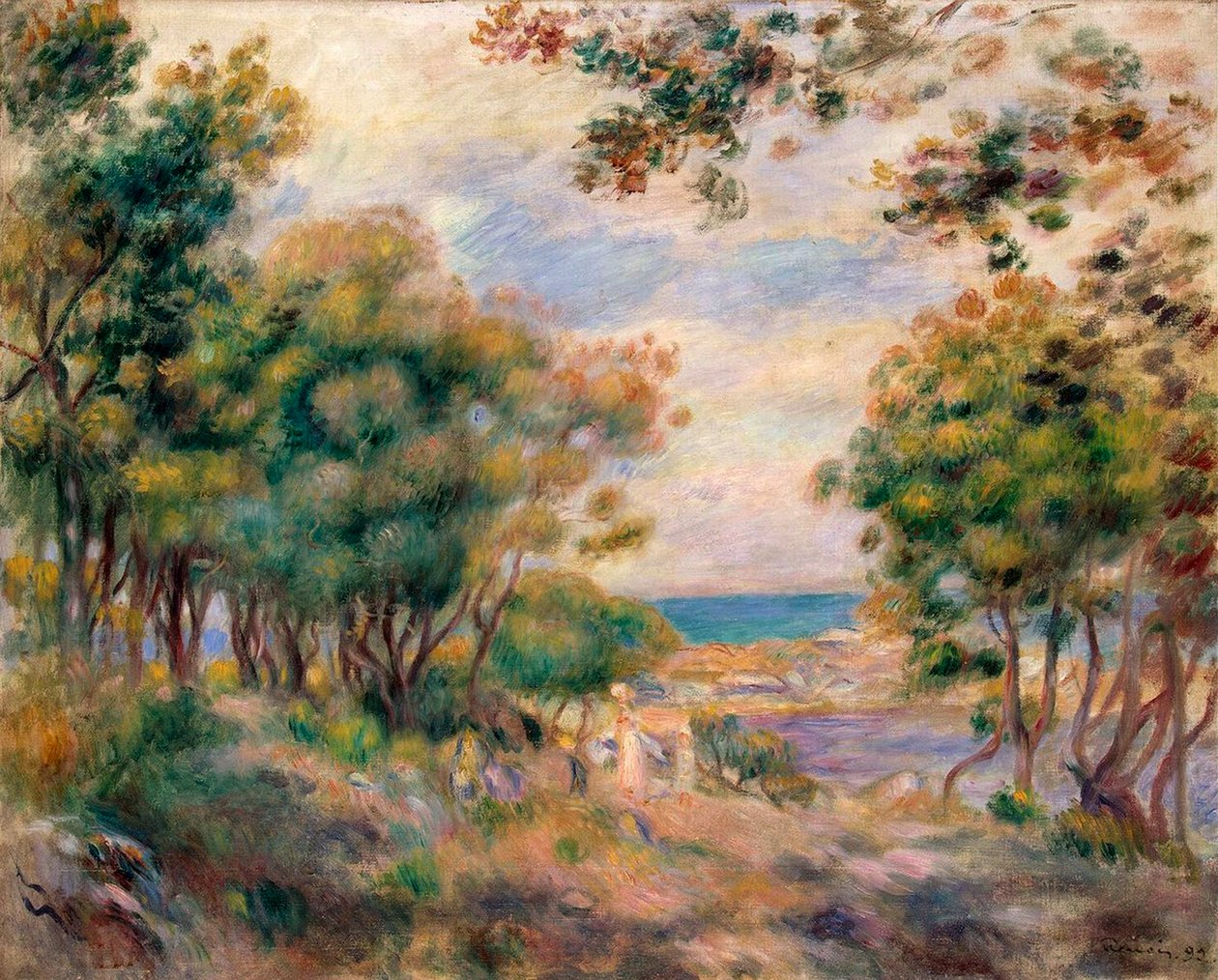 Landskap i Beaulieu, 1899. av Pierre Auguste Renoir