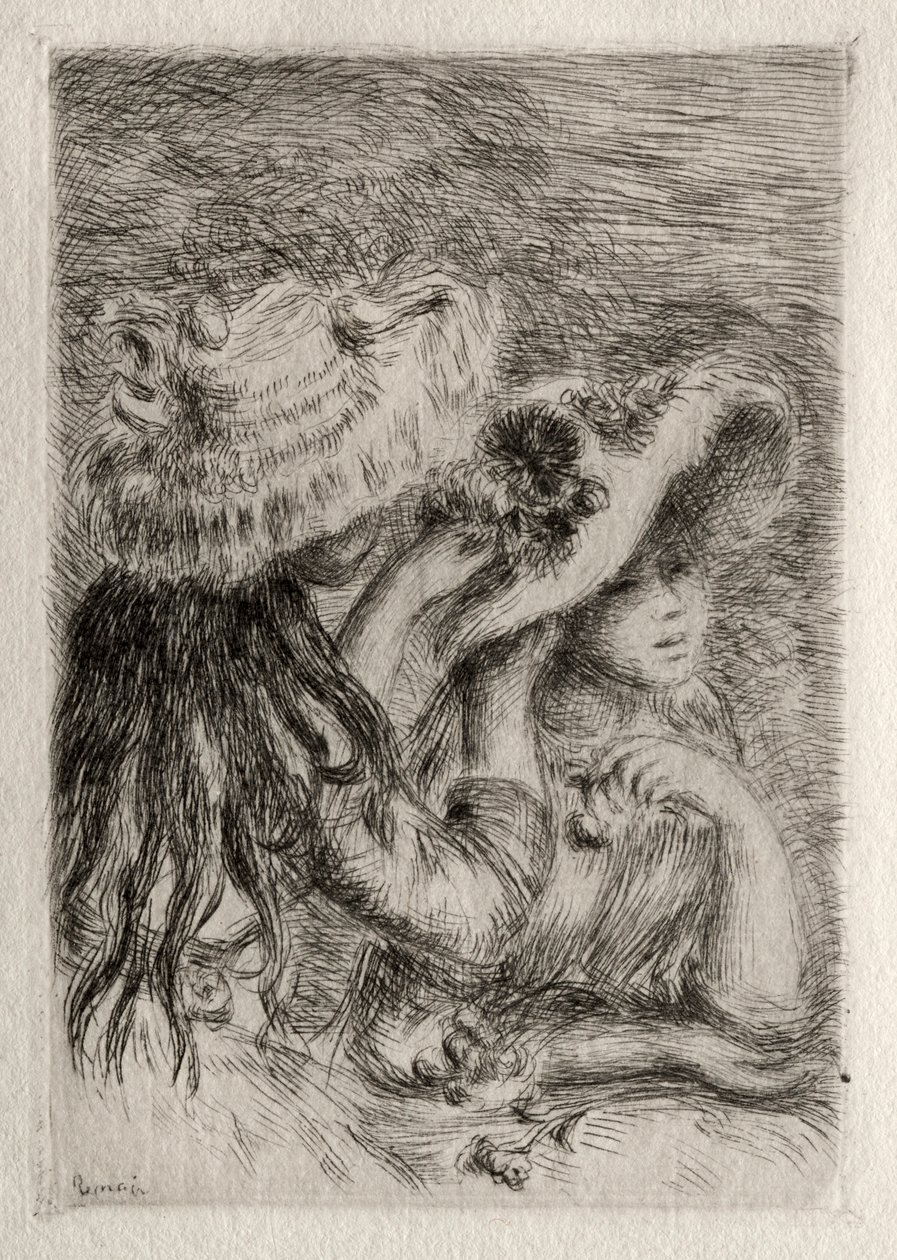 Den nålade hatten, 1894. av Pierre Auguste Renoir