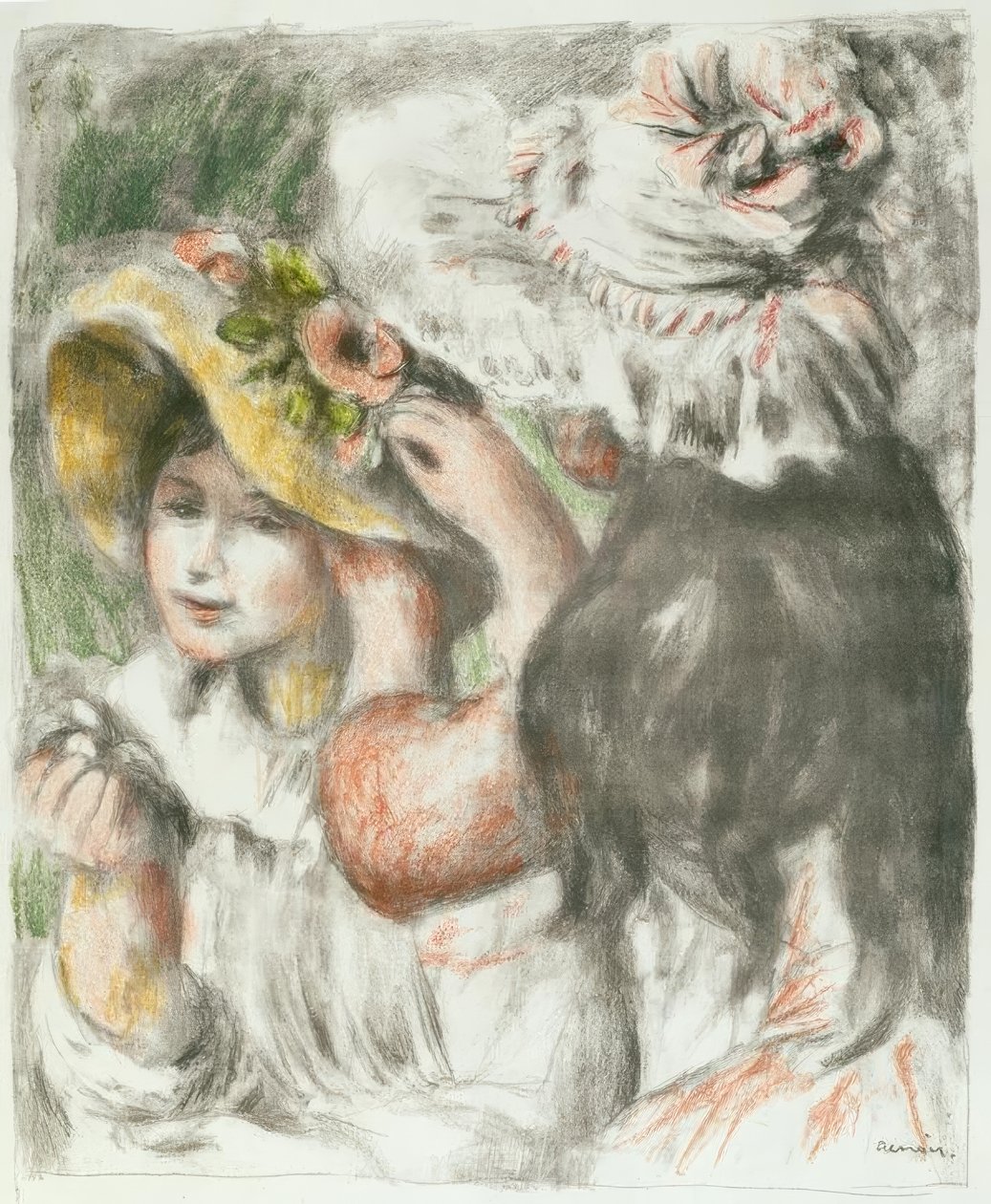 Den nålade hatten av Pierre Auguste Renoir