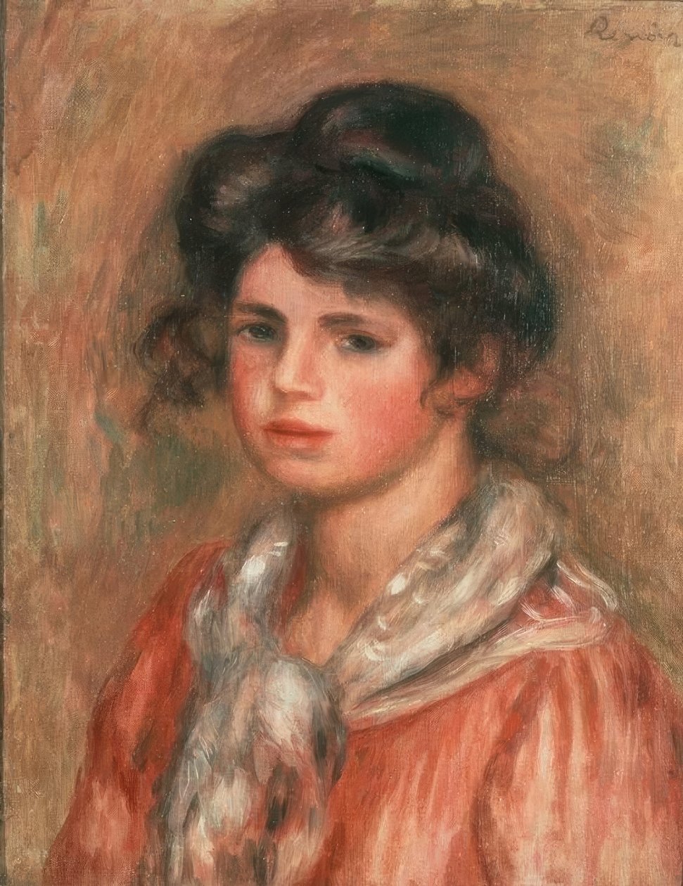 Den vita halsduken av Pierre Auguste Renoir
