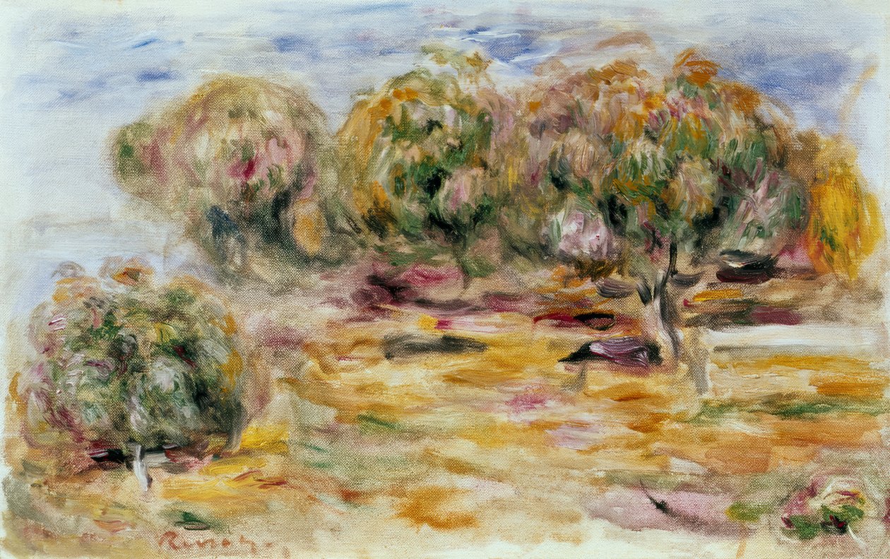 Collettes trädgård av Pierre Auguste Renoir