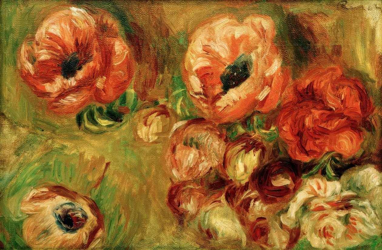Anemonerna av Pierre Auguste Renoir