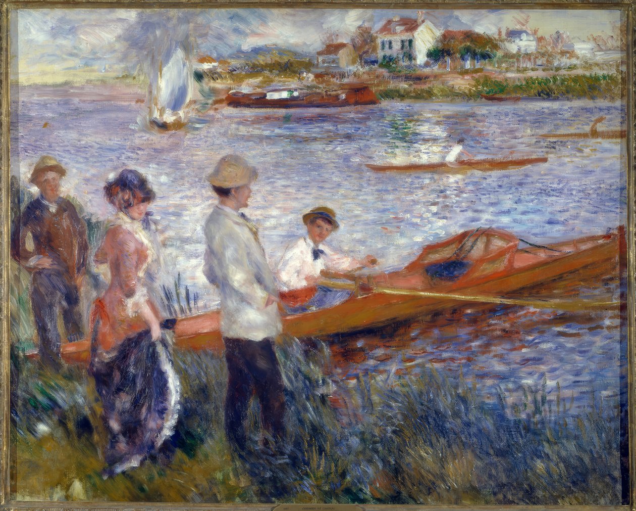 Canotiers vid Chatou av Pierre Auguste Renoir