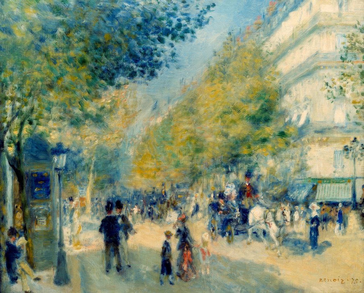 De stora boulevarderna av Pierre Auguste Renoir