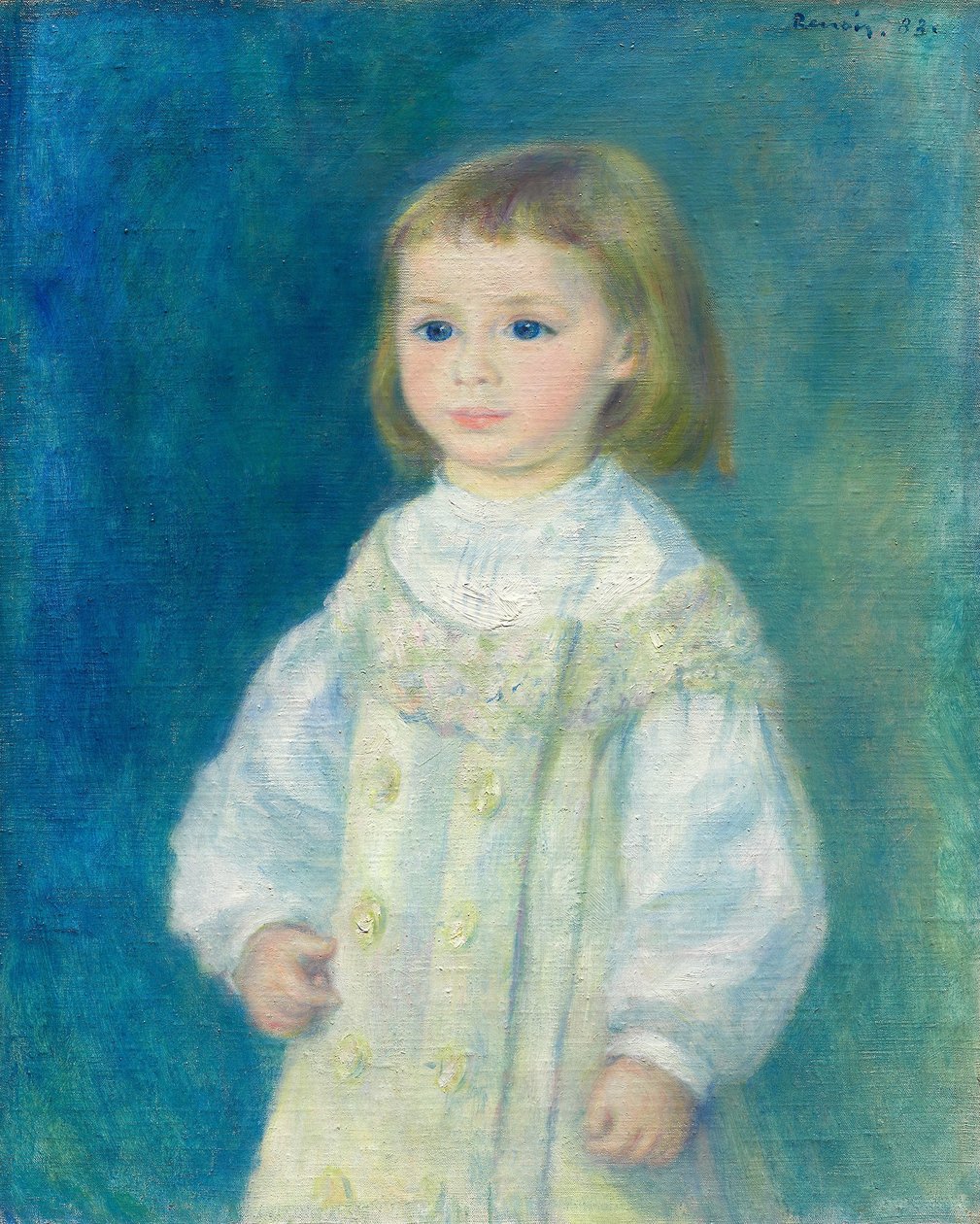 Lucie Berard (Child in White) av Pierre Auguste Renoir