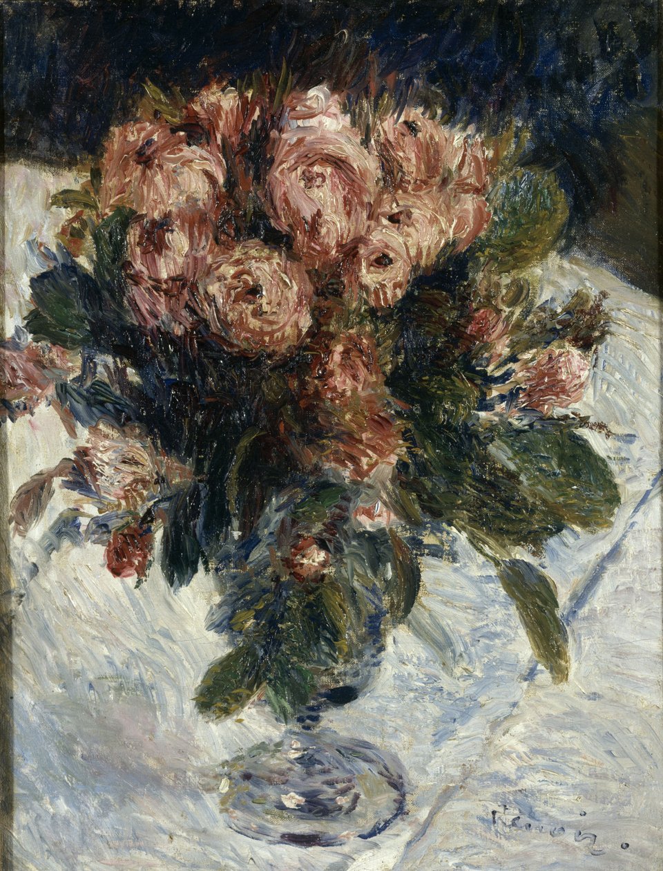 Moss Roses, ca. 1890 av Pierre Auguste Renoir