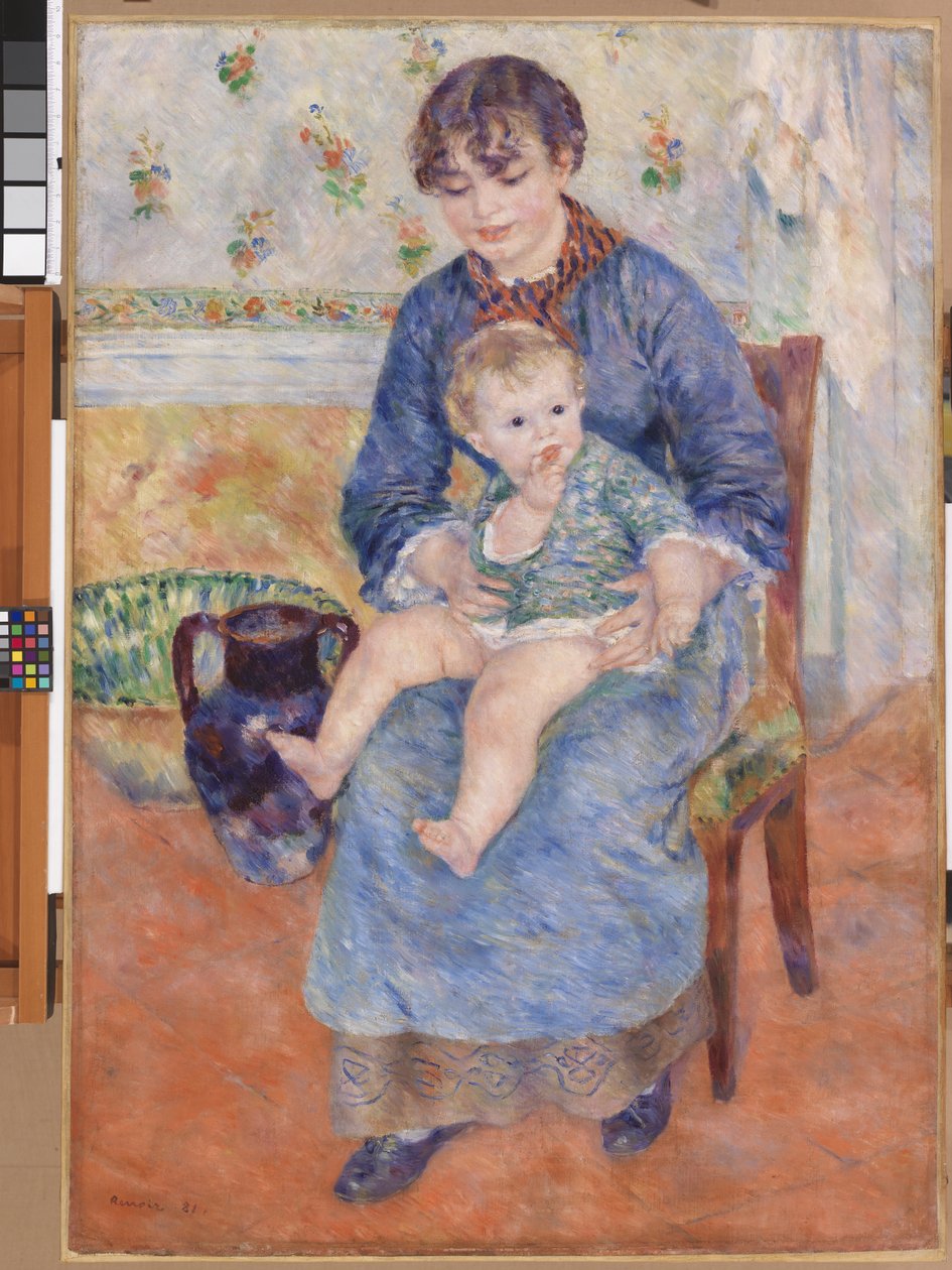 Mor och barn av Pierre Auguste Renoir