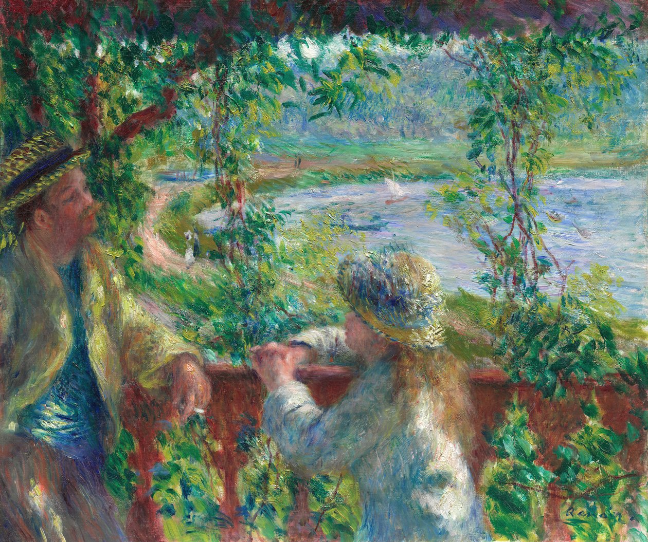Nära sjön, 187980. av Pierre Auguste Renoir