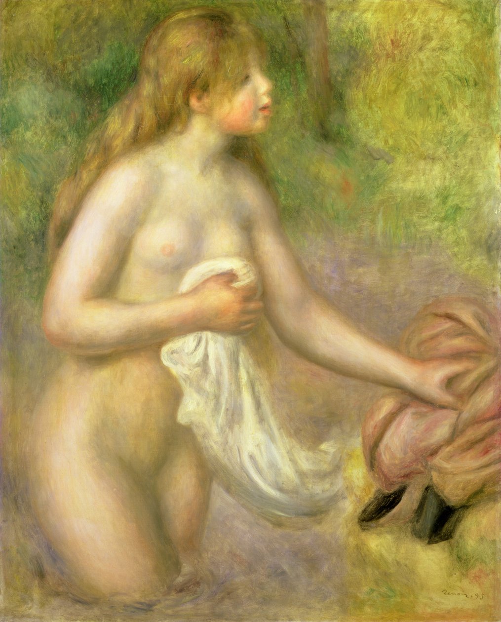Naken i bäcken av Pierre Auguste Renoir