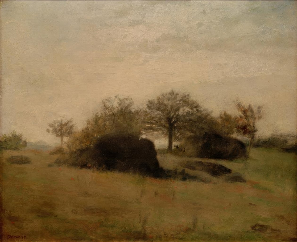 Fontainebleau landskap av Pierre Auguste Renoir