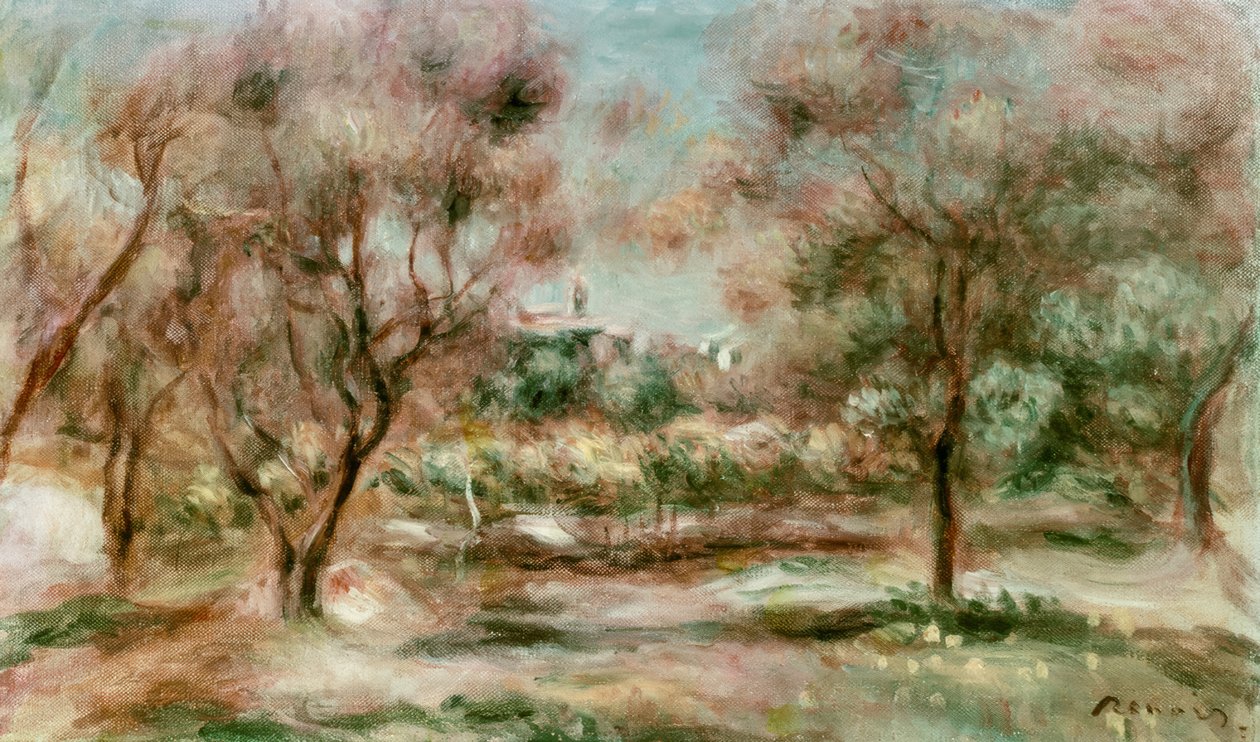 Grasse landskap av Pierre Auguste Renoir