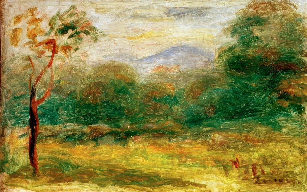 Landskapet i Midi (Cagnes) av Pierre Auguste Renoir