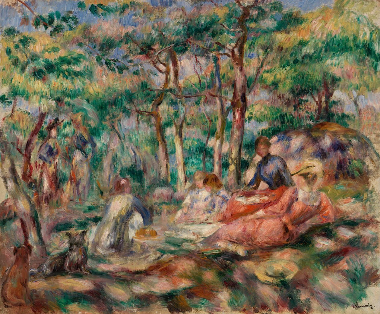 Picknick (lunch på gräset) av Pierre Auguste Renoir
