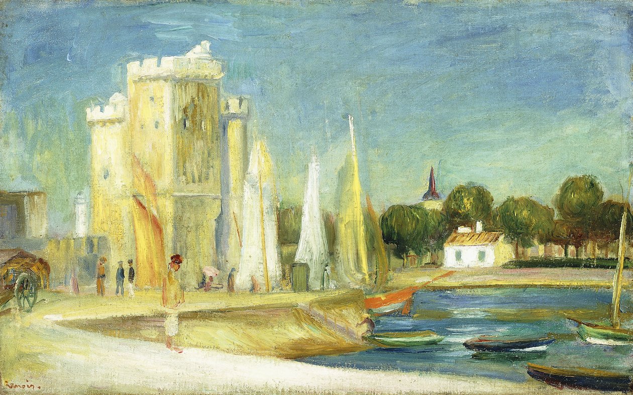 Hamnen i La Rochelle, 1896 av Pierre Auguste Renoir