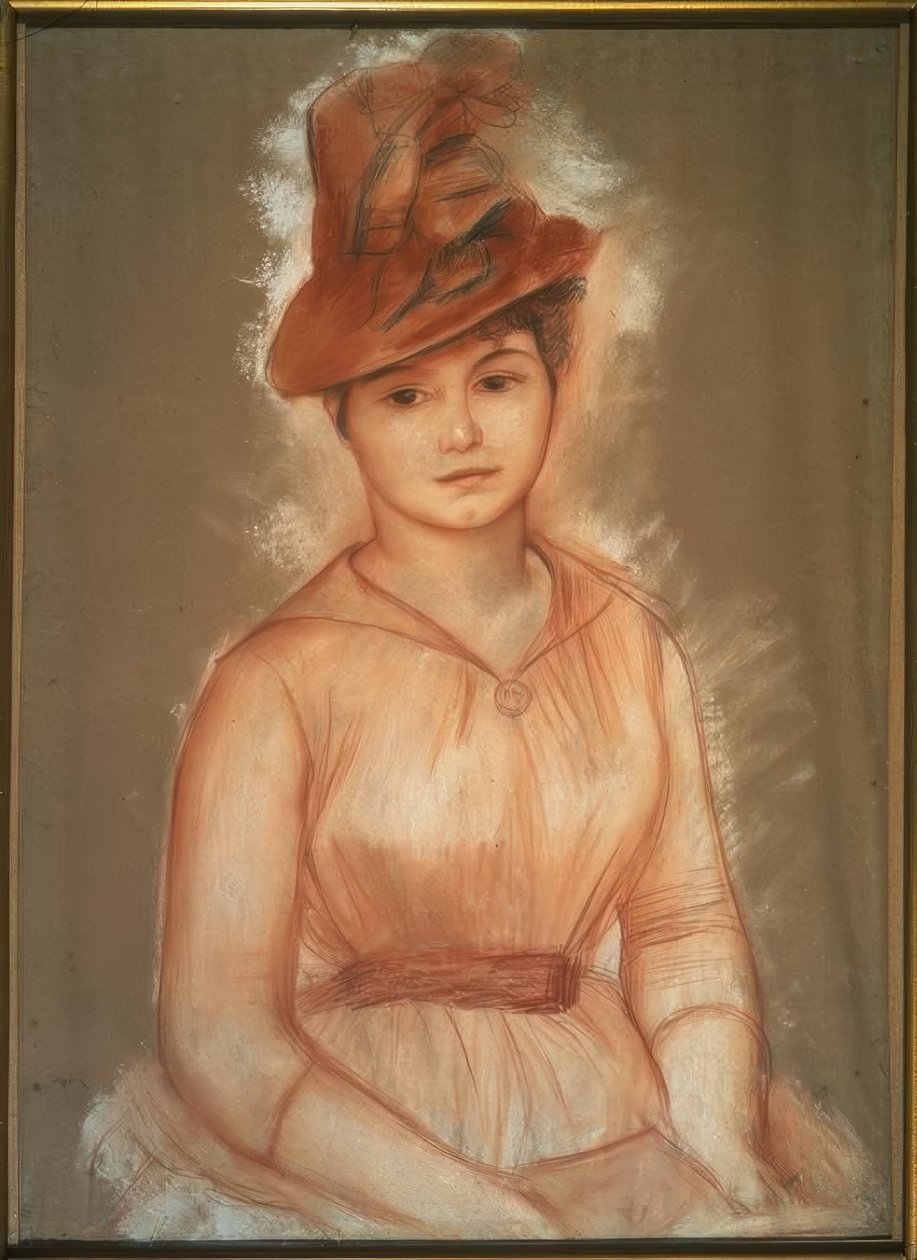 Porträtt av en kvinna av Pierre Auguste Renoir