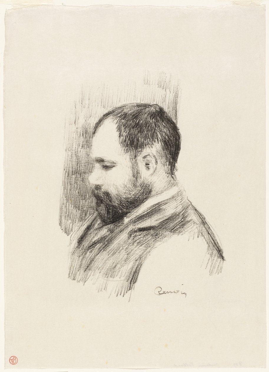 Porträtt av Ambroise Vollard av Pierre Auguste Renoir