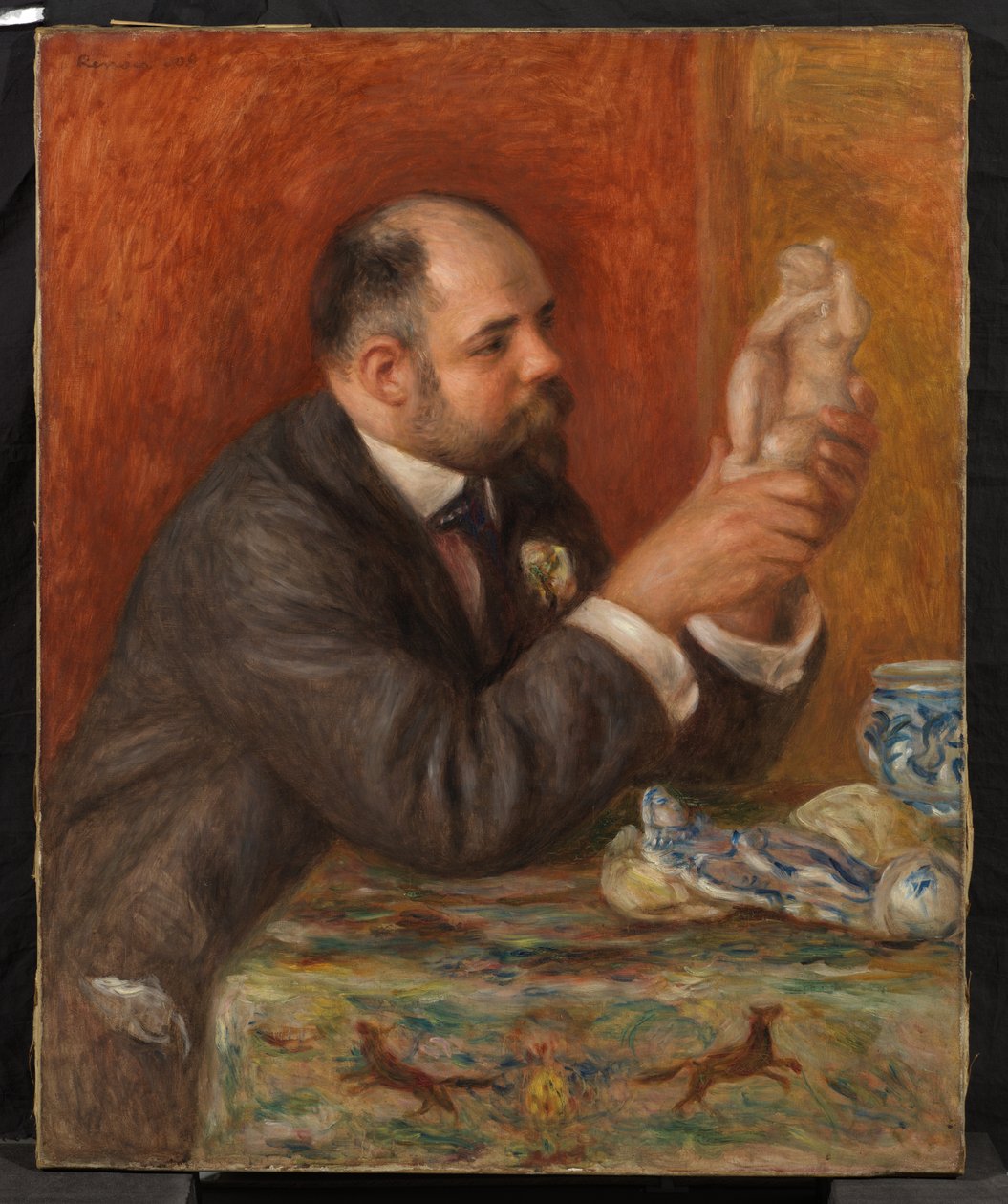 Porträtt av Ambroise Vollard av Pierre Auguste Renoir