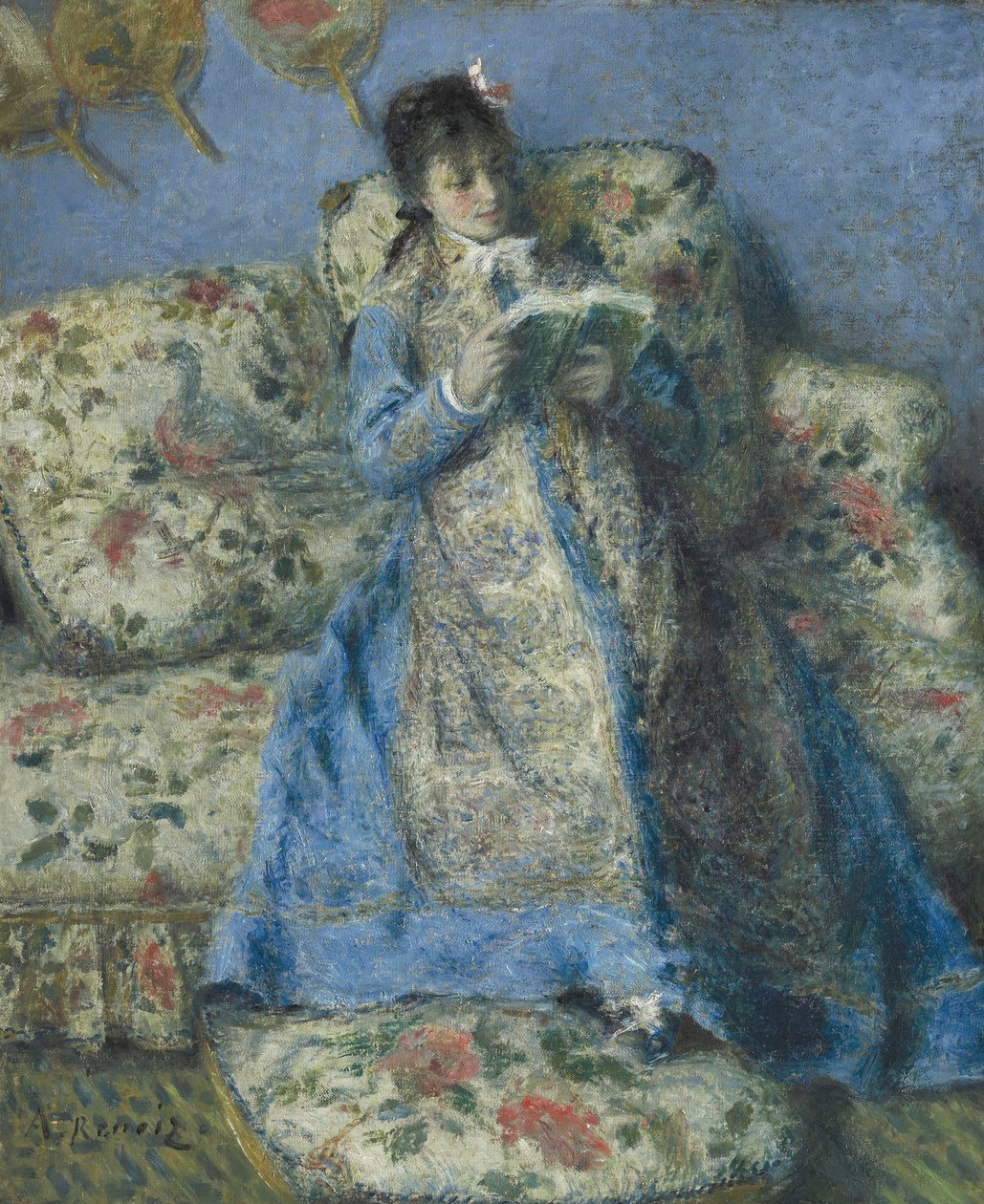 Porträtt av Madame Monet av Pierre Auguste Renoir