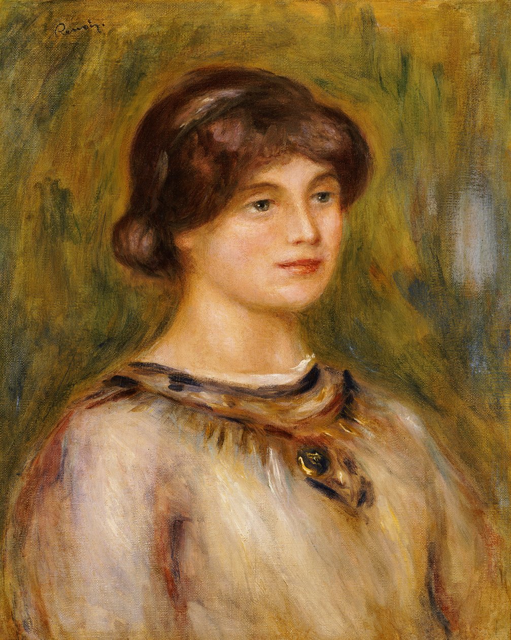 Porträtt av Marie Lestinguez av Pierre Auguste Renoir