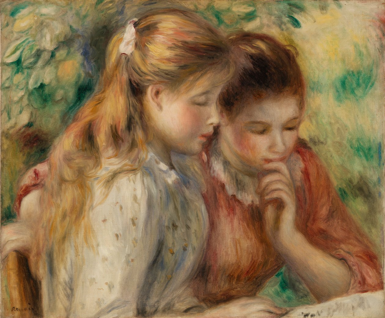 Läsning (La Lecture) av Pierre Auguste Renoir