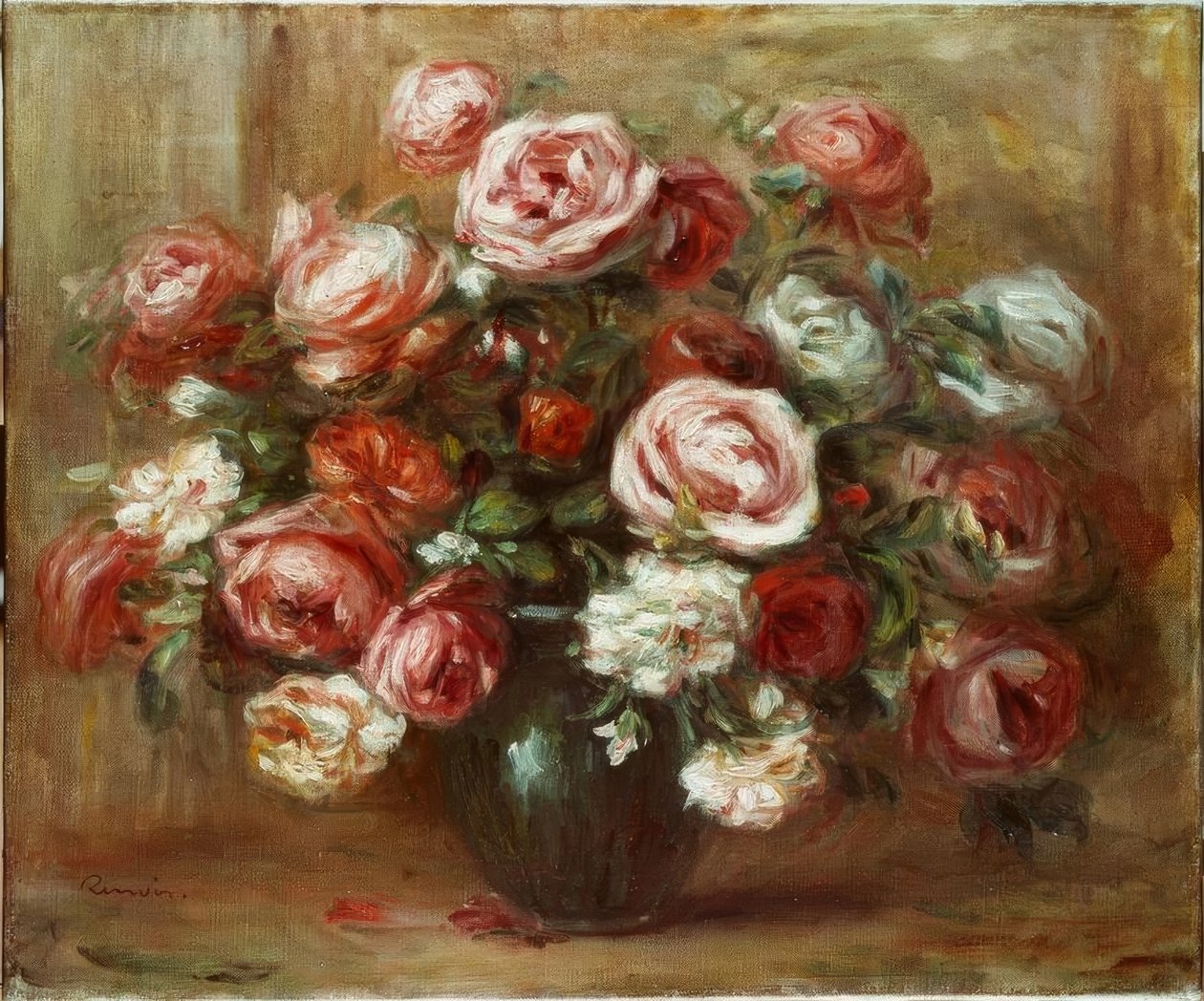 Rose stilleben av Pierre Auguste Renoir