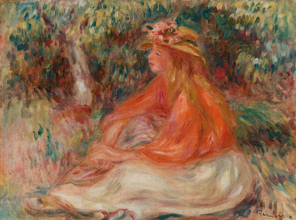 Sittande kvinna (Femme assise) av Pierre Auguste Renoir