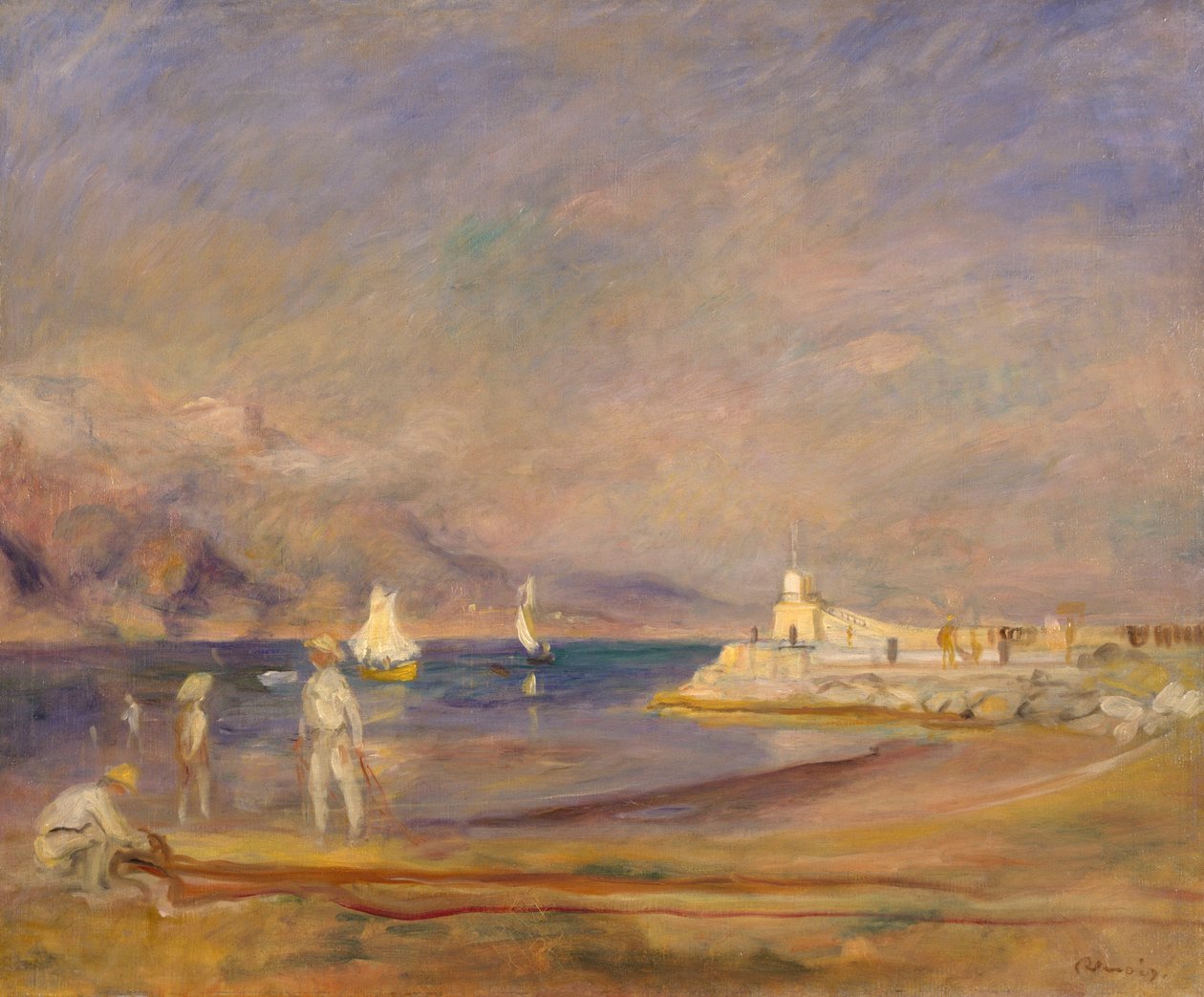 St Tropez, Frankrike, 1898-1900 av Pierre Auguste Renoir