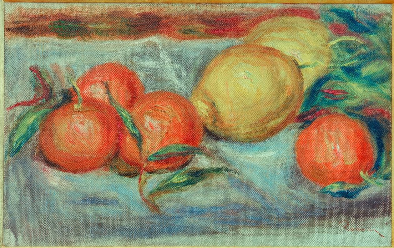 Stilleben med citrusfrukter av Pierre Auguste Renoir