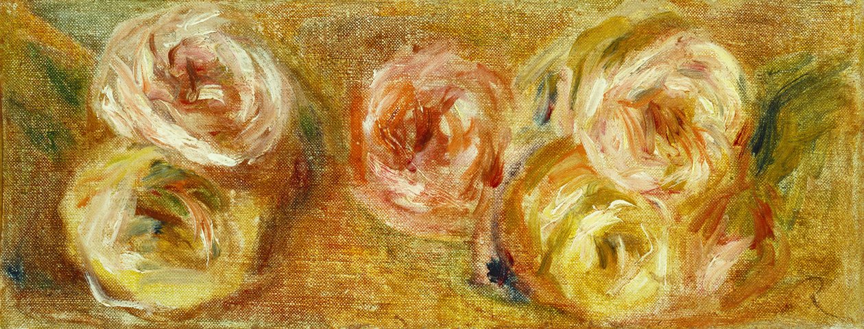 Strödda rosor, c.1915 av Pierre Auguste Renoir