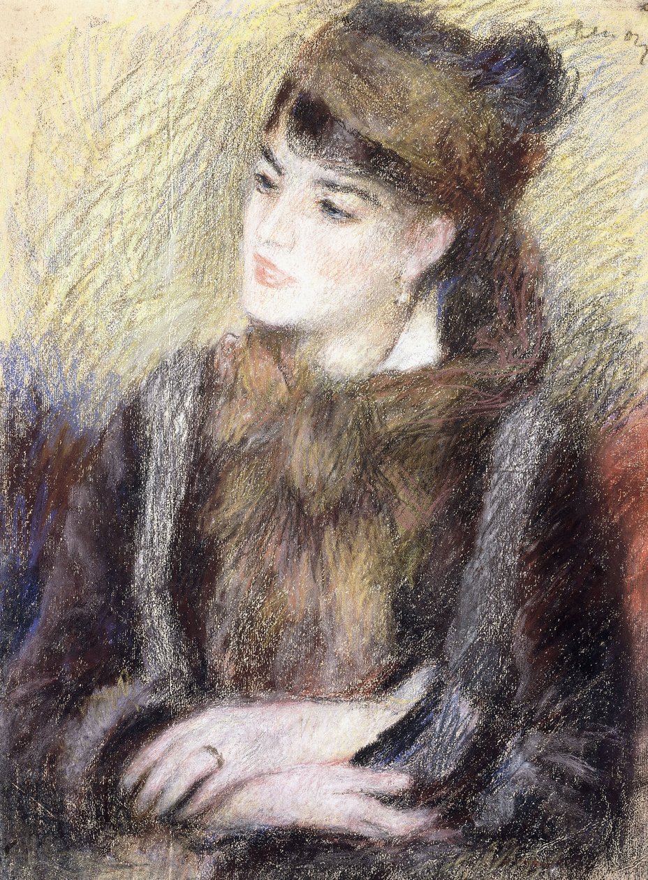 Studie av en kvinna, av Pierre Auguste Renoir