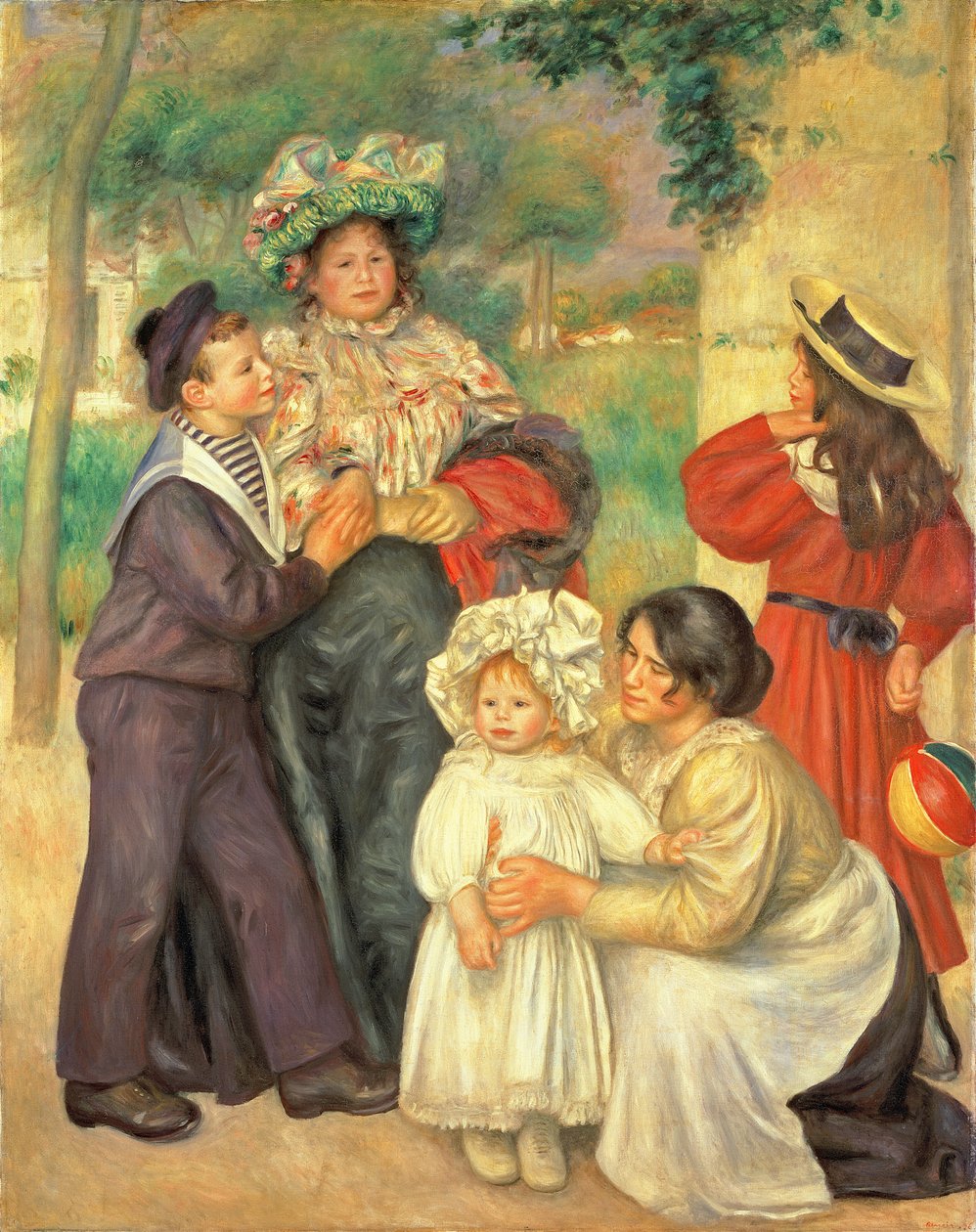 Konstnärens familj av Pierre Auguste Renoir